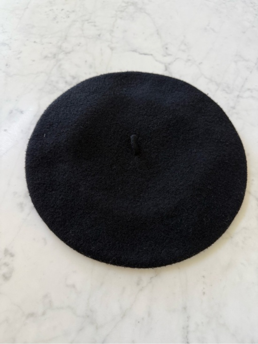 Draeger Paris Black 100% Wool Beret Made in France